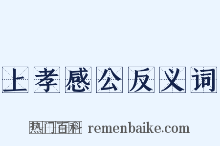 上孝感公反义词是什么意思的图片